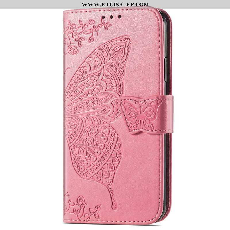 Etui Na Telefon Pokrowce do iPhone 15 Pro Barokowy Motyl